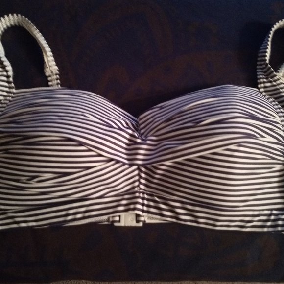 Bond-Eye Australia NipTuck Striped Bikini Set Sz 12 D/DD - Picture 4 of 14